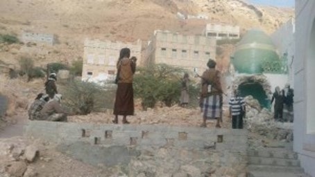 هدم قبة وضريح الشيخ الفقيه مزاحم بن أحمد باجابر